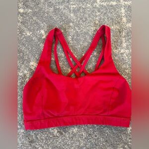 Lululemon Energy Bra Poppy red size 6